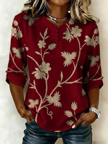 Women's floral print top m302985