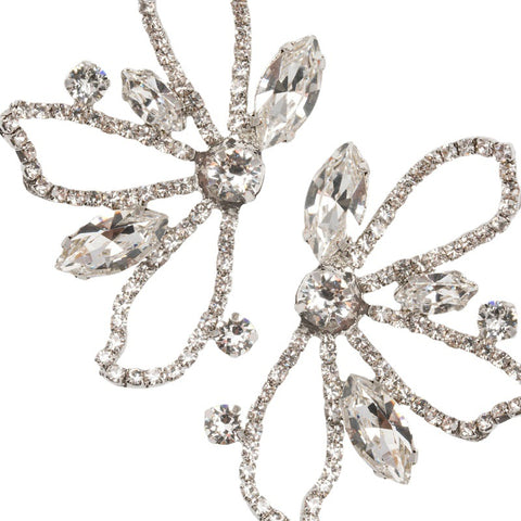 Temperament hollow flower earrings, fashionable retro rhinestone earrings m3331101