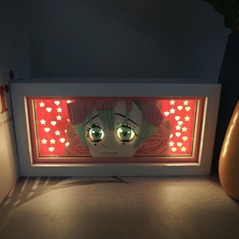 Demon Slayer anime Kanroji Mitsuri Paper Carving Lamp Photo Frame