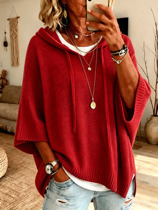 New hooded drawstring sweater sweater woven outside m303005