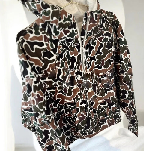 Printed hooded sweater hip-hop hoodie jacket American retro long-sleeved sweater women