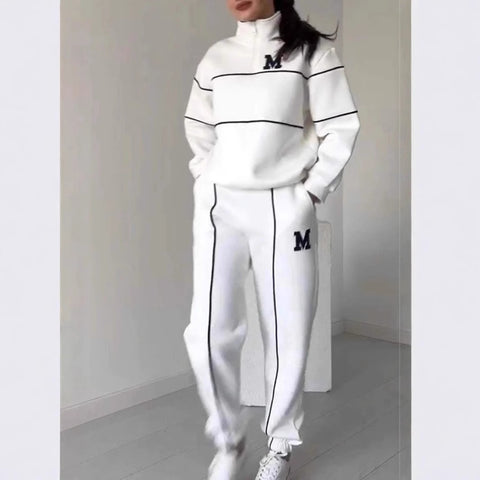New sweater letter long sleeve trousers casual sports suit m301502