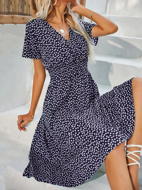 Summer small floral print dress m302706