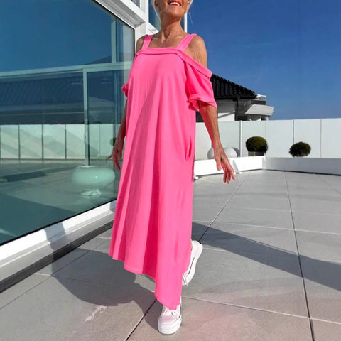 Independent Station Hot Sale Ladies Sling Loose Long Skirt Cotton m302045