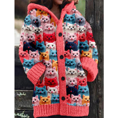 New Halloween Animal 3D Printed Casual Hooded Cloak Jacket m301664