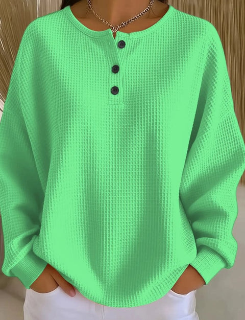 Casual stand-up collar POLO long-sleeved top m302619