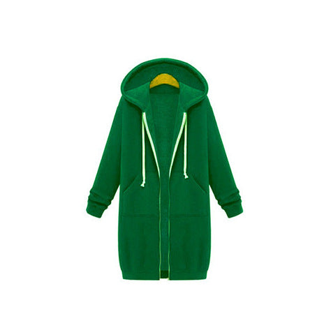 Women's medium and long hooded long-sleeved sweater women's winter m302342