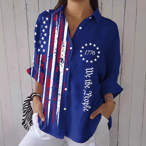 Spring and Autumn Printed Shirt m301705