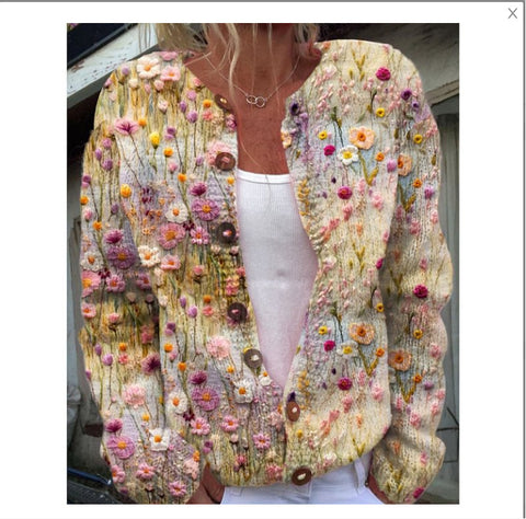 New 3D digital printing cardigan jacket women's clothing m301669