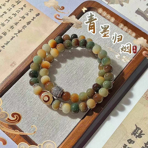 Dunhuang Feitian 108 Bodhi Seed Buddha Bead Bracelet Wentian White Jade Bodhi Seed Chinese Male Rosary Bead Female Wenwan Handheld M3331306