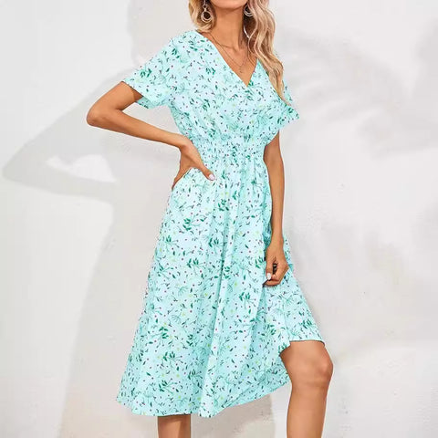 Summer small floral print dress m302706