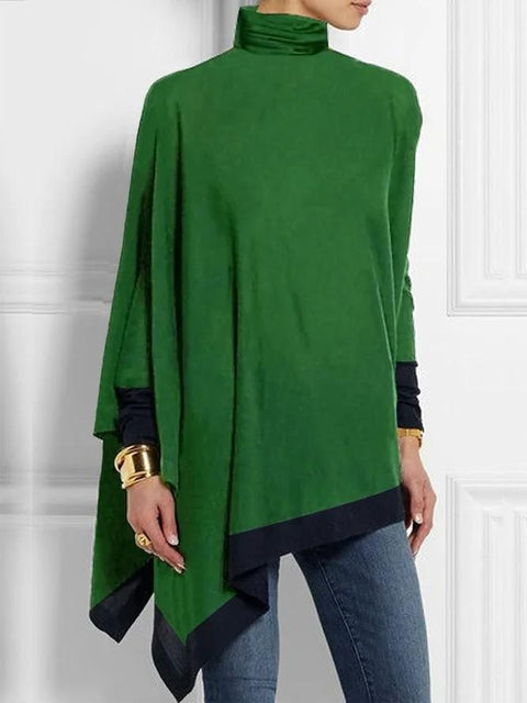 3D printing loose turtleneck urban casual women's T-shirt m302409