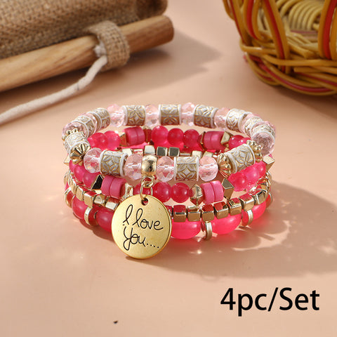 New Bohemian Bracelet Creative Tassel Multi-layer Beaded Bracelet m3331286