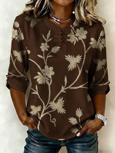 Women's floral print top m302985