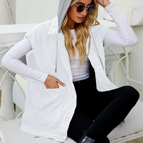 New denim vest vest women's fashion trend denim sleeveless vest m302010