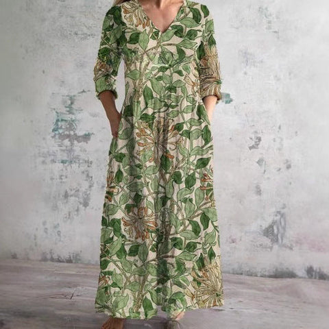 3D print summer urban casual loose dress women m301037