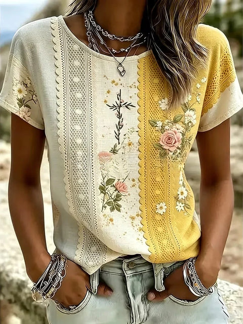 Bohemian retro 3D printed casual women's clothing m303034