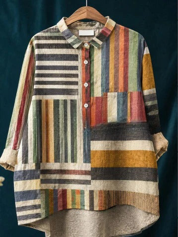 Beauty animal poultry retro print shirt m302888