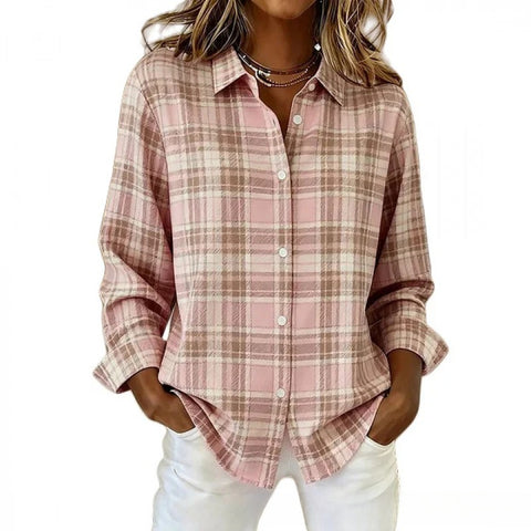 3D digital flower print pink fresh and sweet floral shirt versatile women's top m302217