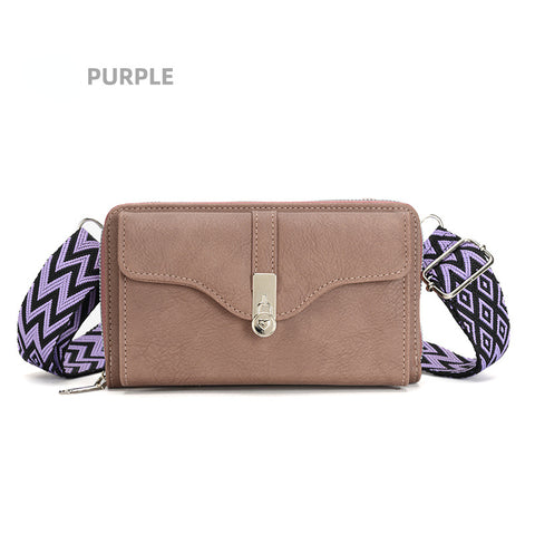 New Women's Shoulder Crossbody Bag Broadband Mobile Phone Bag Large Capacity Small Square Bag M5010666