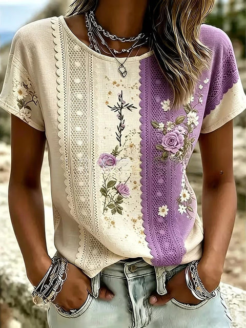 Bohemian retro 3D printed casual women's clothing m303034