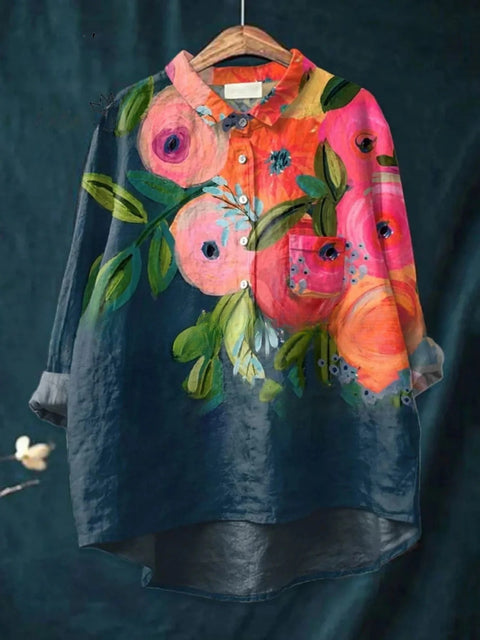 Beauty animal poultry retro print shirt m302888
