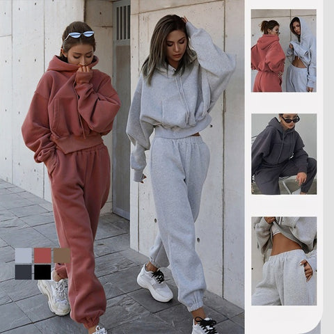 Autumn and winter women's new casual sweater jacket sports suit women's m301803