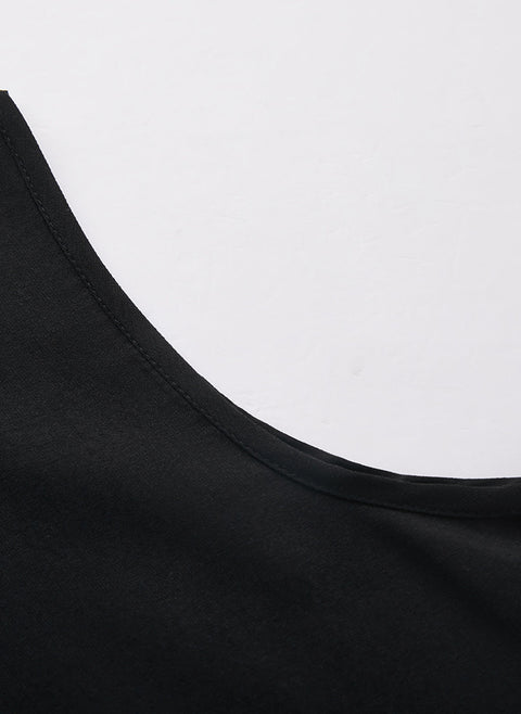 Solid Tunic Round Neckline Maxi Shift Dress m161503456 (5593877)