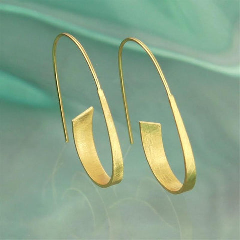 Circular spiral geometric earrings m1915010476