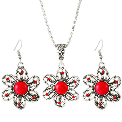 Retro Sunflower Turquoise Set m1915010646