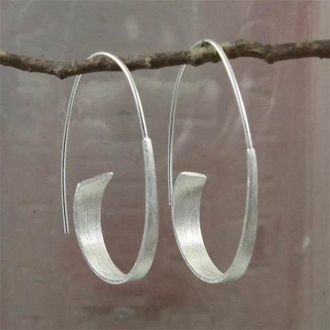 Circular spiral geometric earrings m1915010476